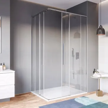 Cabine de douche d'angle...