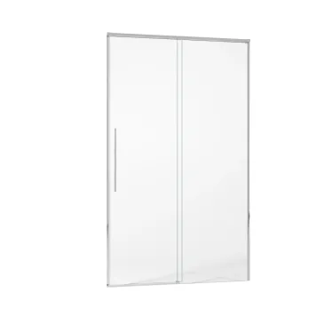 Porta doccia Zara 8mm design senza profilo superiore per un effetto tutto vetro moderno e luminoso.