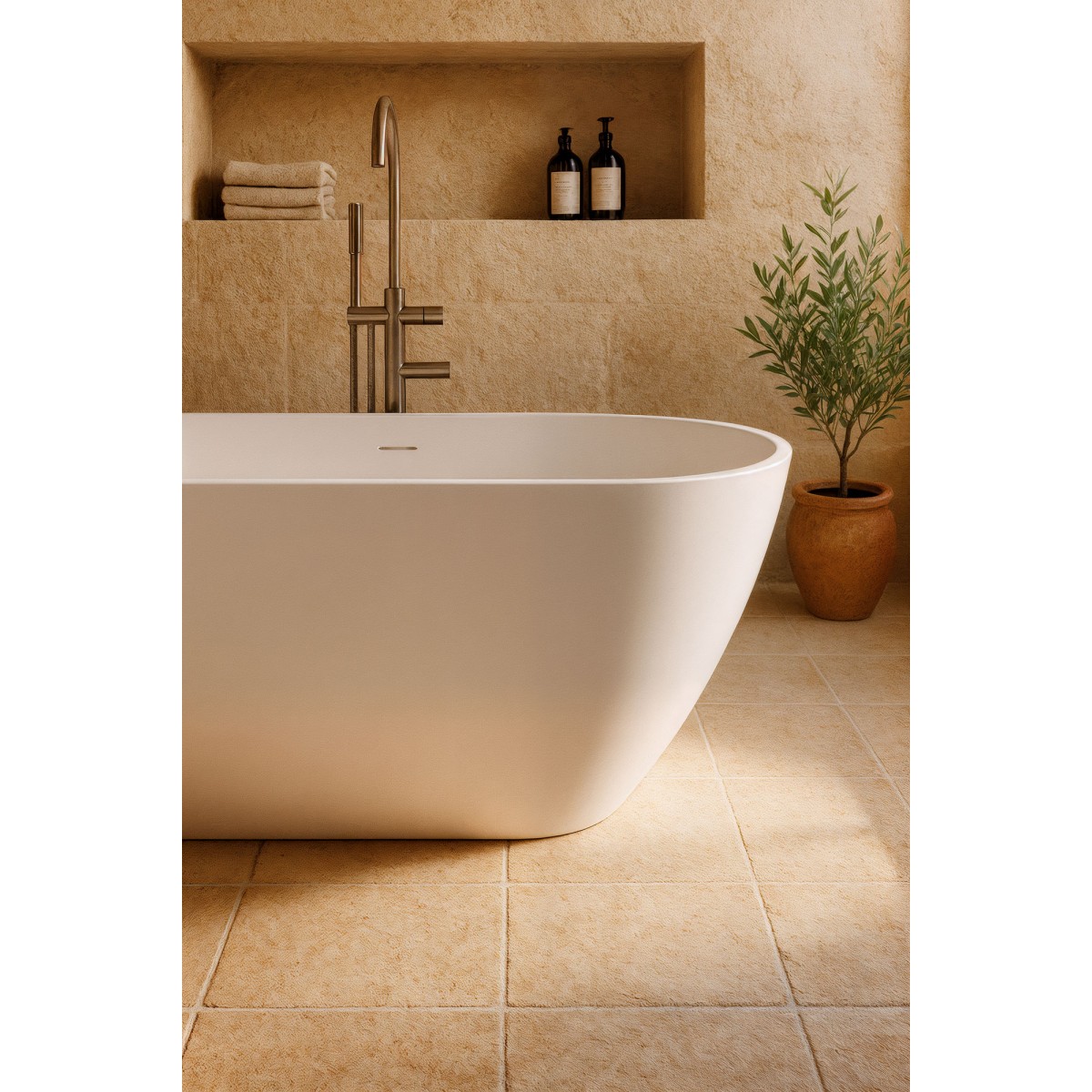 Vasca Freestanding 150x73 Bianco Opaco MOON | Acrilico