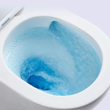 WC et bidet blanc mat avec chasse d'eau cyclonique MOON
