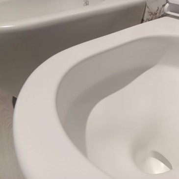 Sanitari wc e bidet bianco opaco scarico ciclonico MOON