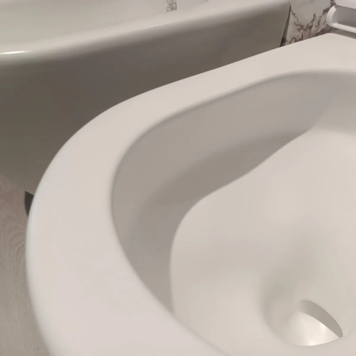 Sanitari wc e bidet bianco opaco scarico ciclonico MOON