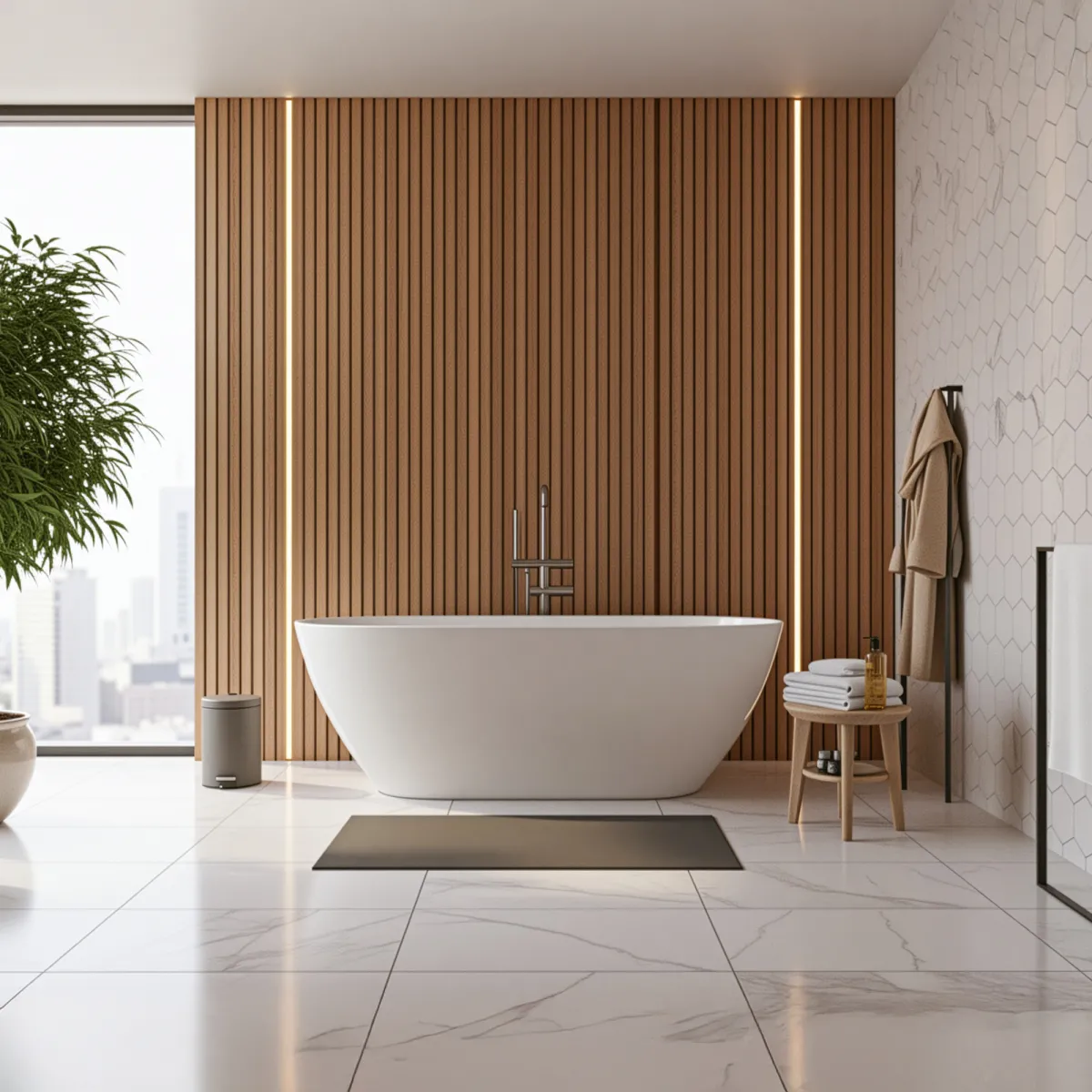 Vasca free standing Bianco lucido 150x73 MOON