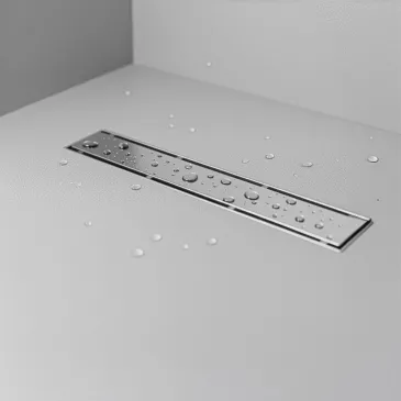 Bodenebene Duschrinne aus Edelstahl oder befliesbar
