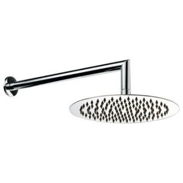 Kit de douche thermostatique 5 pièces : mitigeur, bras de douche, pommeau de douche 25 mm, douchette