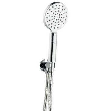 Kit de douche thermostatique 5 pièces : mitigeur, bras de douche, pommeau de douche 25 mm, douchette