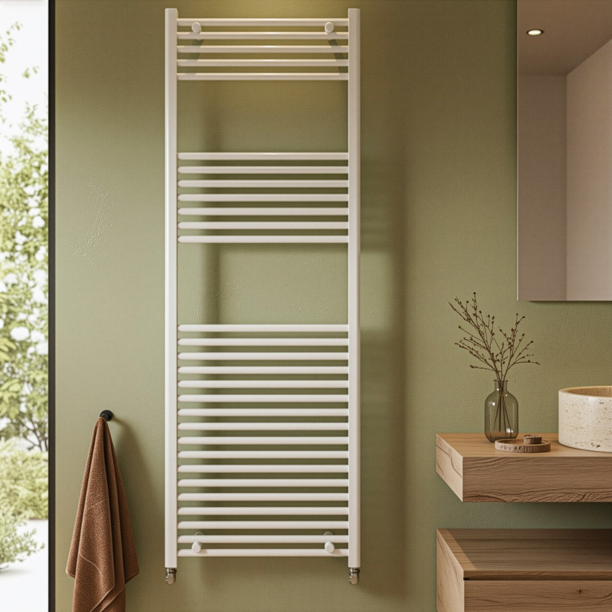 Sèche-serviettes blanc radiateur sèche-serviettes 800x600...