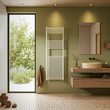 Sèche-serviettes blanc radiateur sèche-serviettes 800x600 entraxe 550 mm