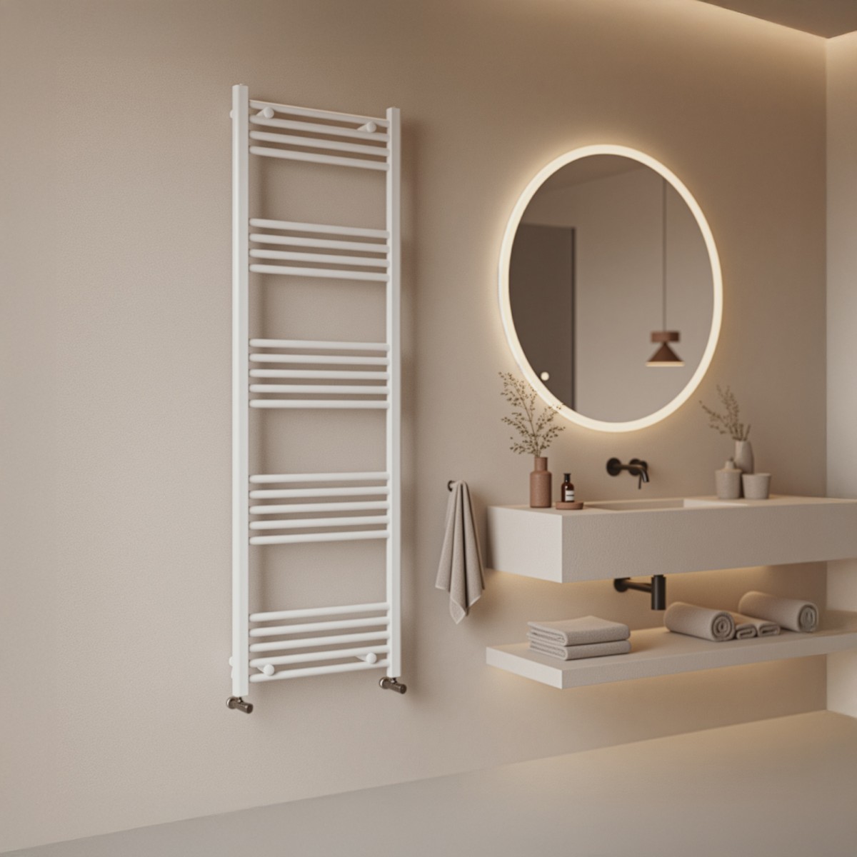 Radiatore Termoarredo scaldasalviette 100x500 bianco...