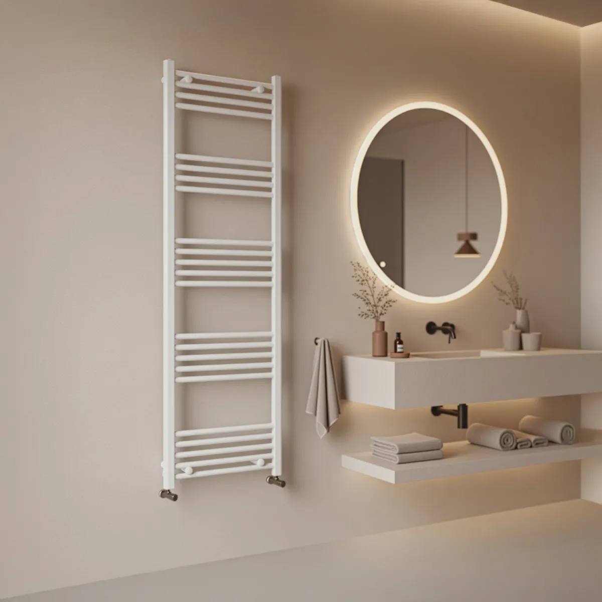 Radiatore Termoarredo scaldasalviette 100x500 bianco...