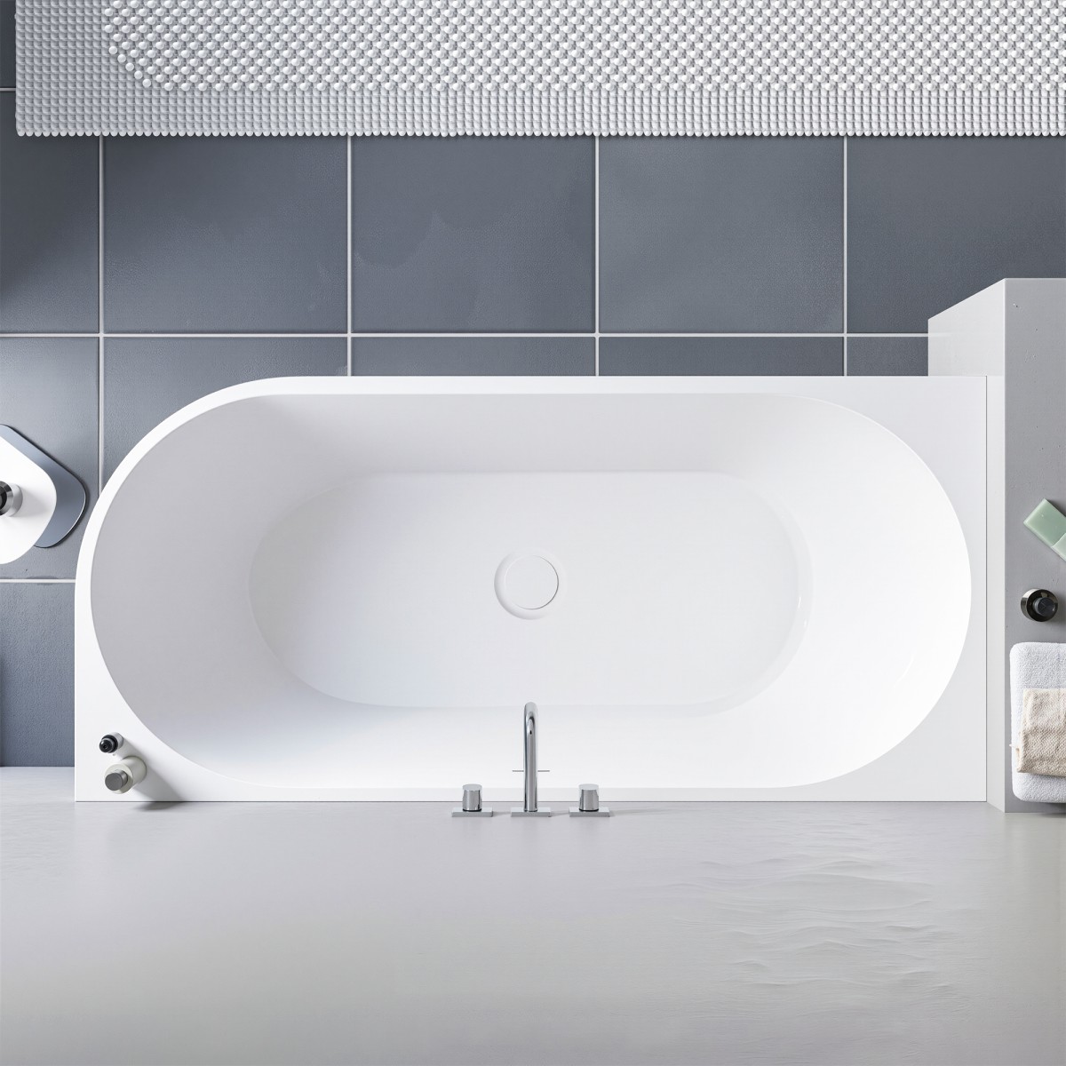Vasca da Bagno 160x75 Angolare Sinistra River Acrilico