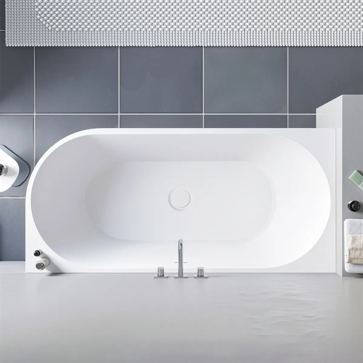Vasca da Bagno 160x75 Angolare Sinistra River Acrilico