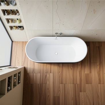 Freistehende Badewanne Blau 160x73 BLUE MOON