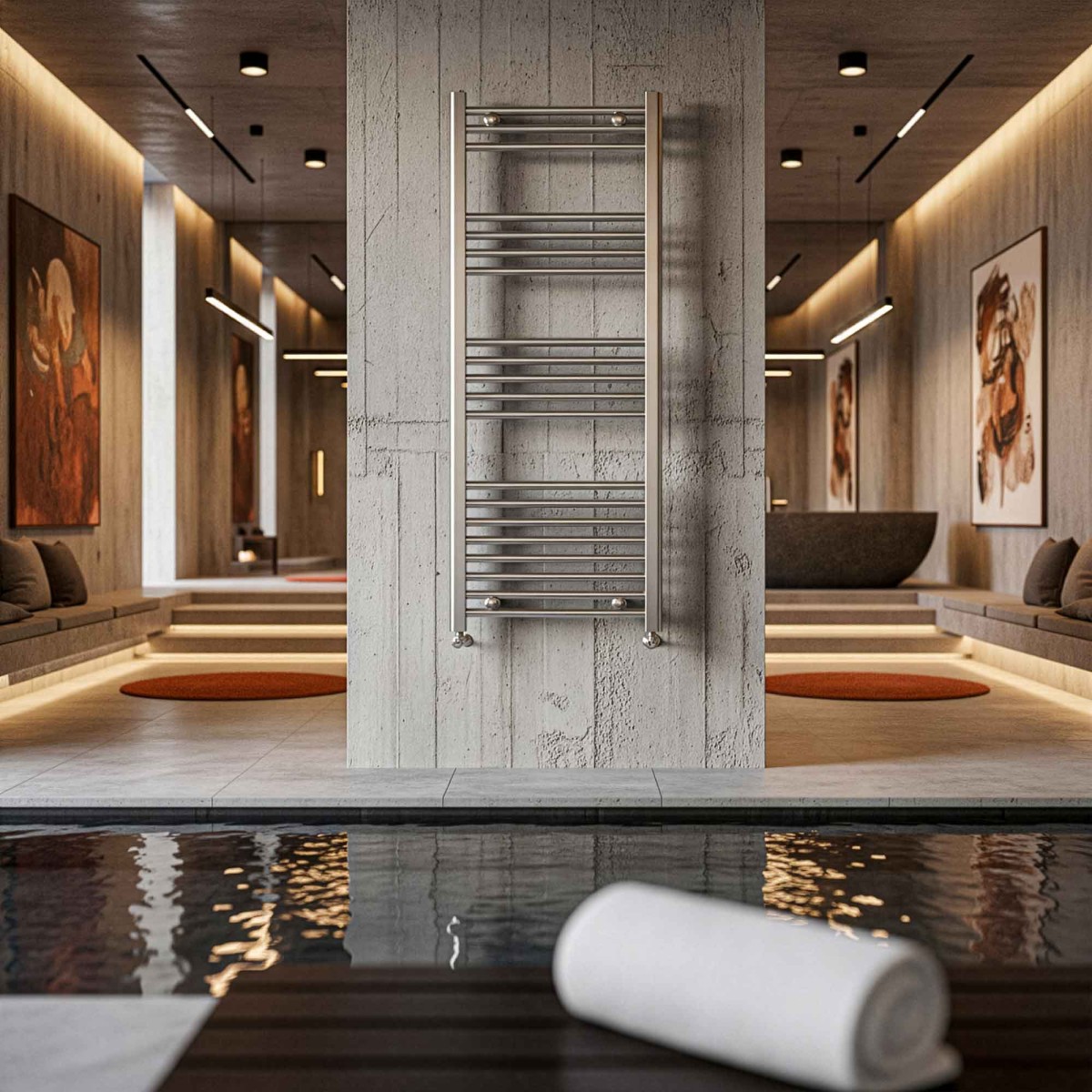 Termoarredo Scaldasalviette Bagno ad Acqua 1200x500...