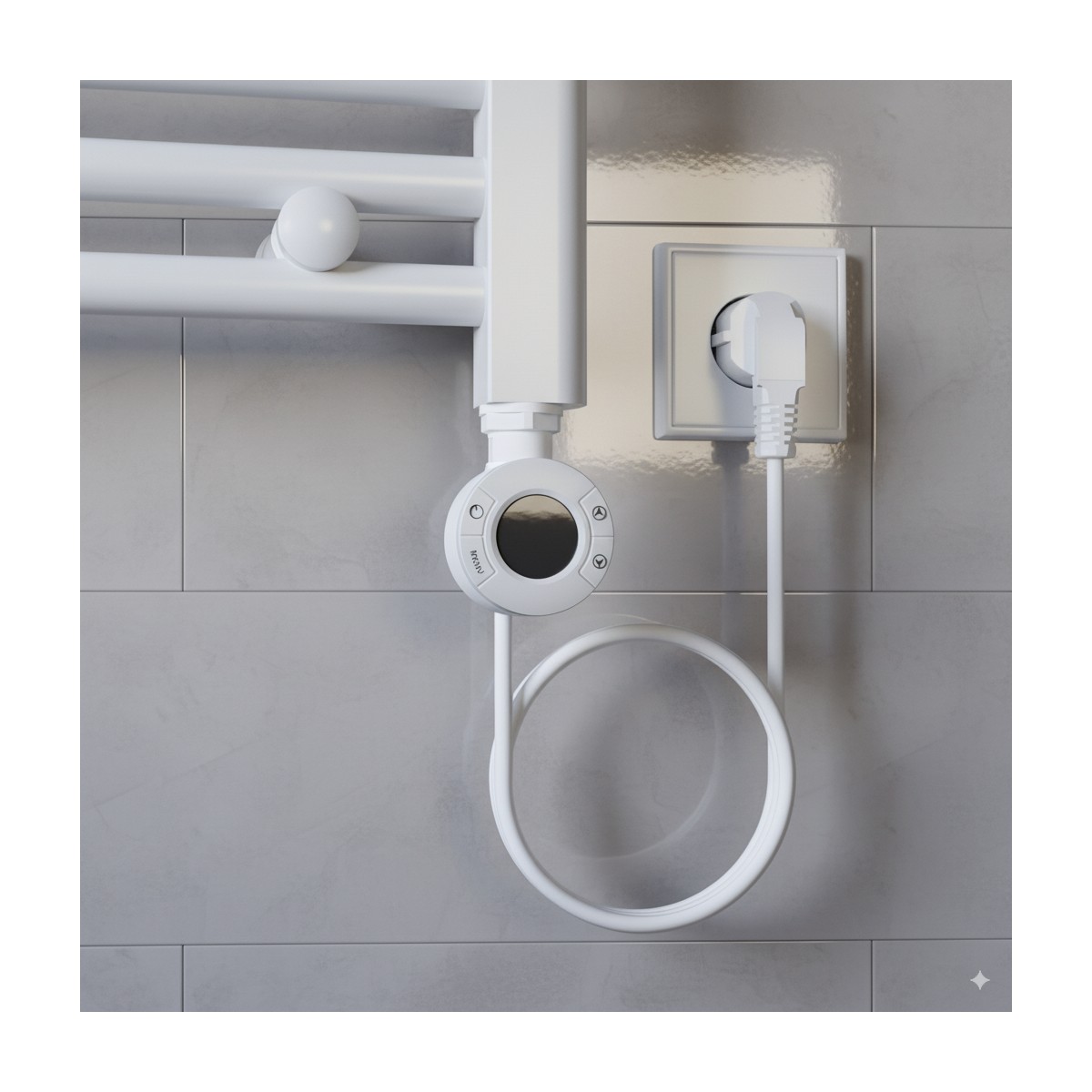 Termoarredo elettrico 770x500 mm potenza 400W Termostato...