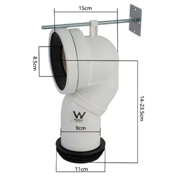 Curva tecnica per wc Nemesi Traslato 20 o 25