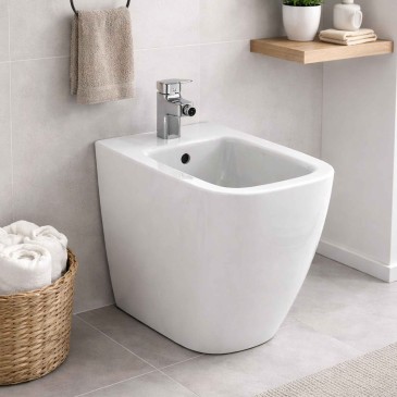 Bidet adossé au mur I life b T458201 fixations cachées