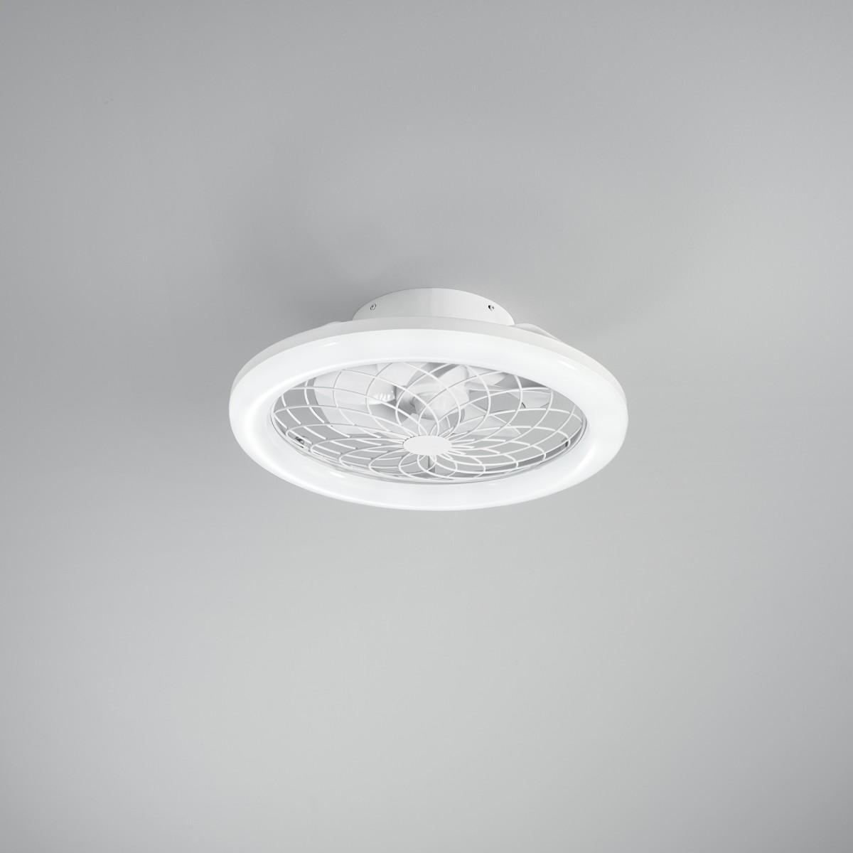 PLAFONIERA LED VENTILATORE ETESIA BIANCO 40W 5500LM CCT...