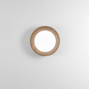 PLAFONIERA LED NERA/LEGNO 23W 3300LM CCT 3000-4000-6500K 40X40X8,5CM