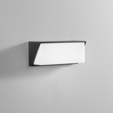 APPLIQUE BIEMISSIONE LED LUXON ANTRACITE 12W 1550LM CCT IP54 25X9,5X11CM