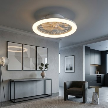 40-W-LED-Deckenleuchte mit Ventilator und Fernbedienung | Mondialshop