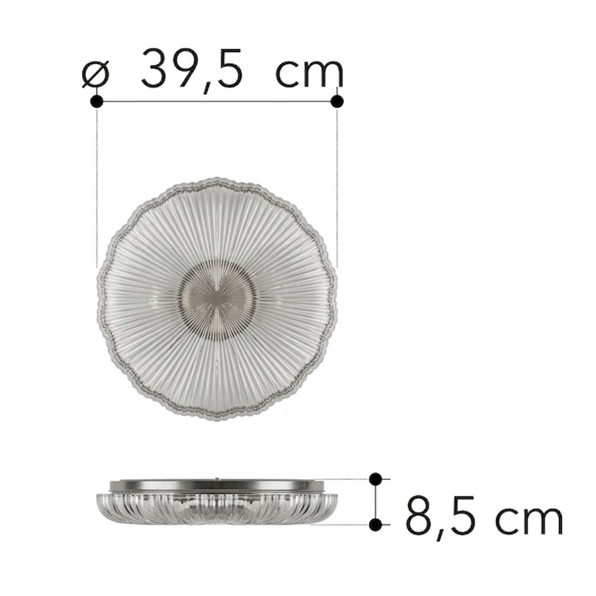 Plafonnier LED blanc Spring 24 W - Effet étoilé -...