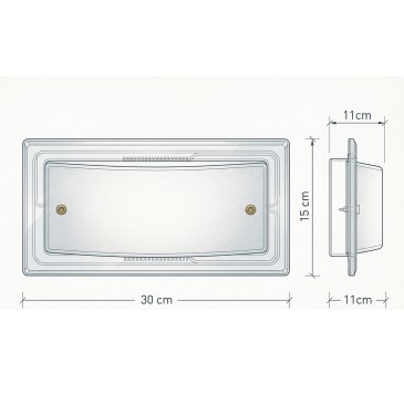 Applique Moderna per Corridoio e Soggiorno Vetro Satinato Bianco