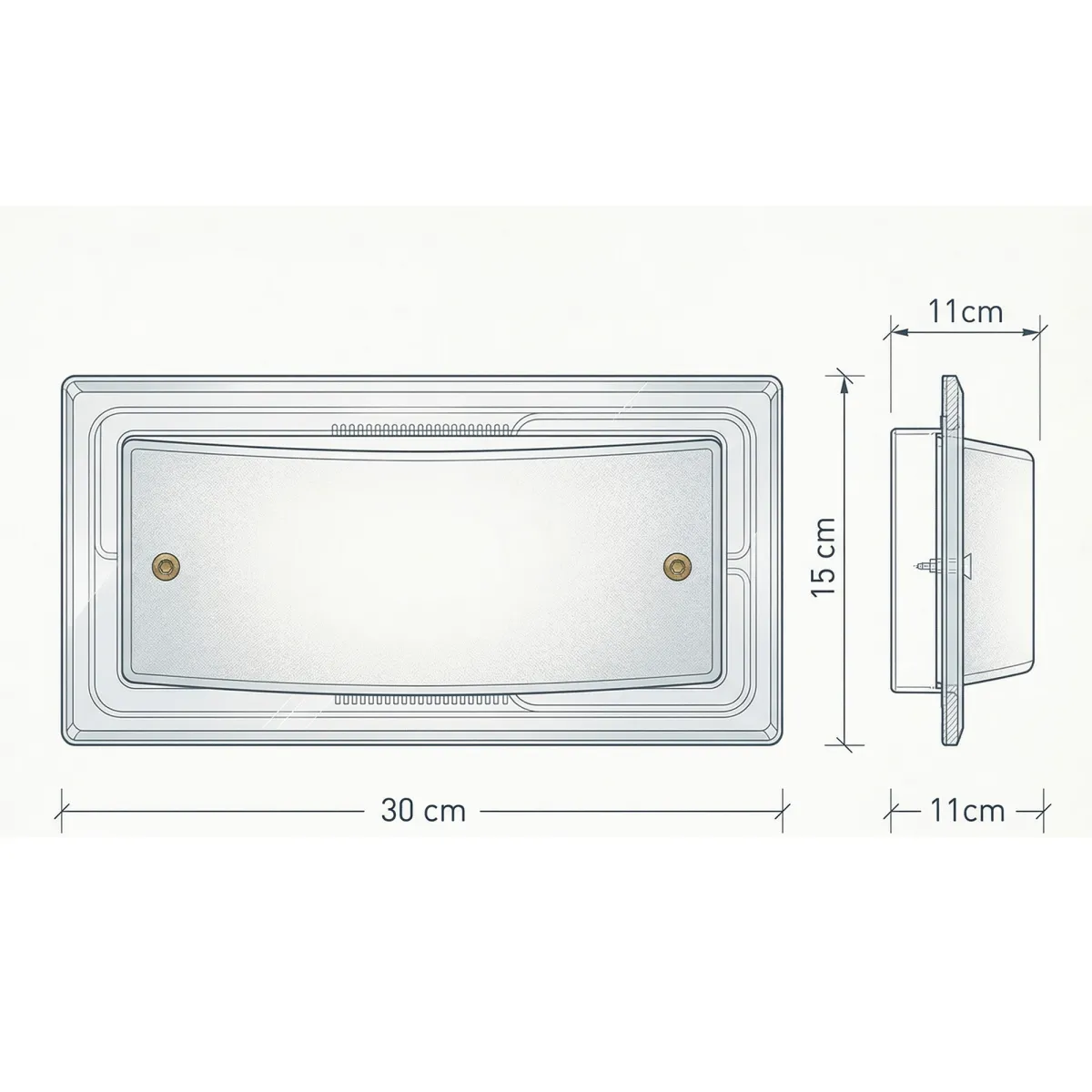 Moderne, gebogene weiße Deckenleuchte | Mondialshop