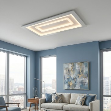 Hypnotische weiße LED-Wandleuchte, 20 W, 2640 lm Farbtemperatur, 35 x 5 x 20 cm