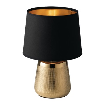 LUMETTO ECSTASY ORO/NERO 1XE14 17X29CM