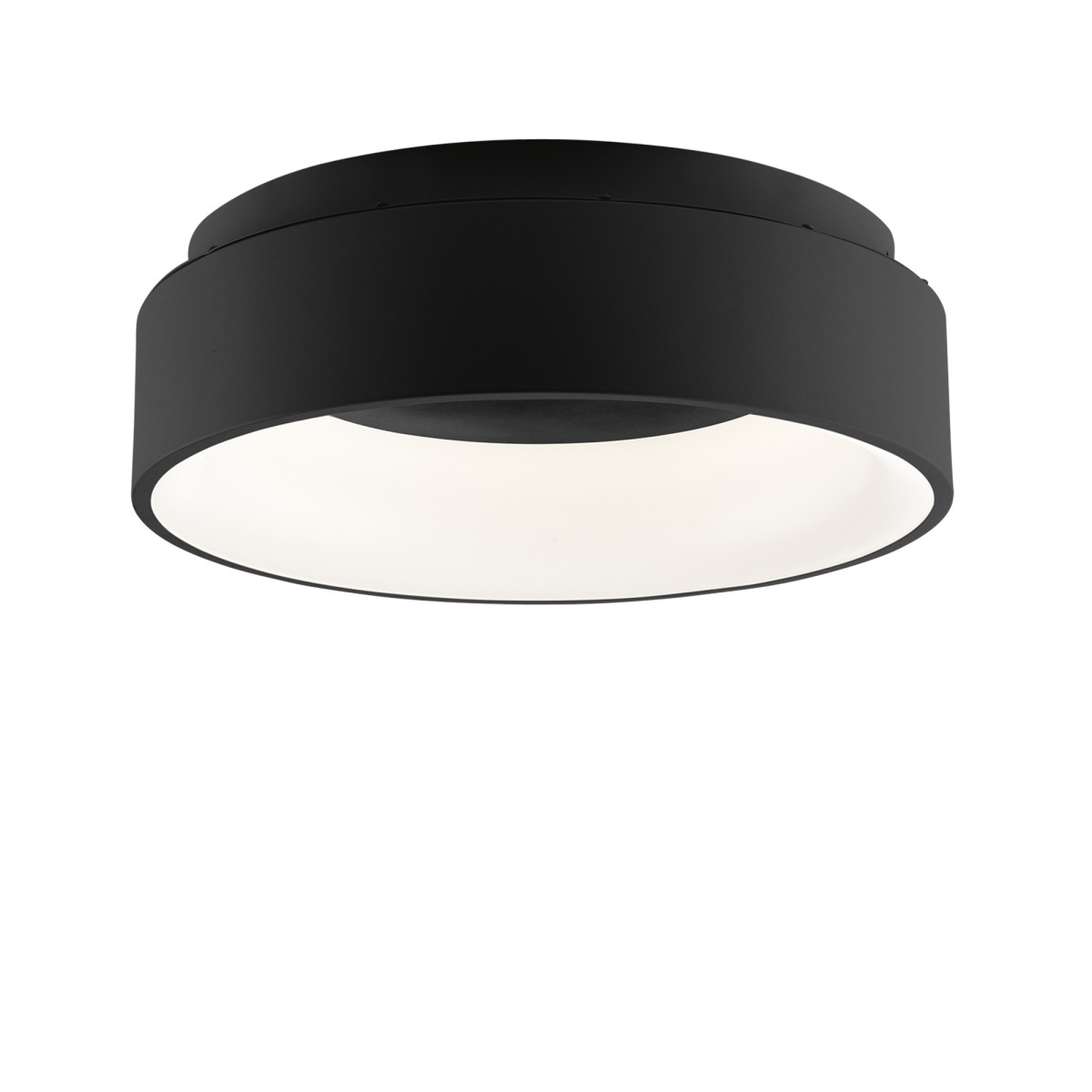 PLAFONIERA LED NOAH NERA 40W 5600LM CCT IP44 45X45X13CM