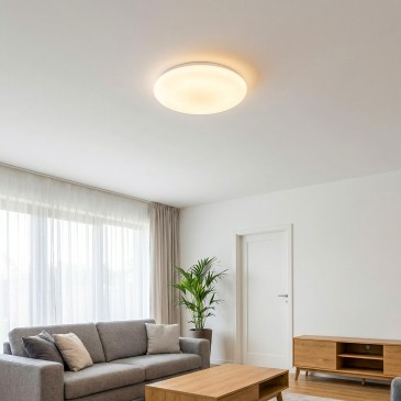 Runde LED-Deckenleuchte mit Sternenhimmel-Effekt | Mondialshop