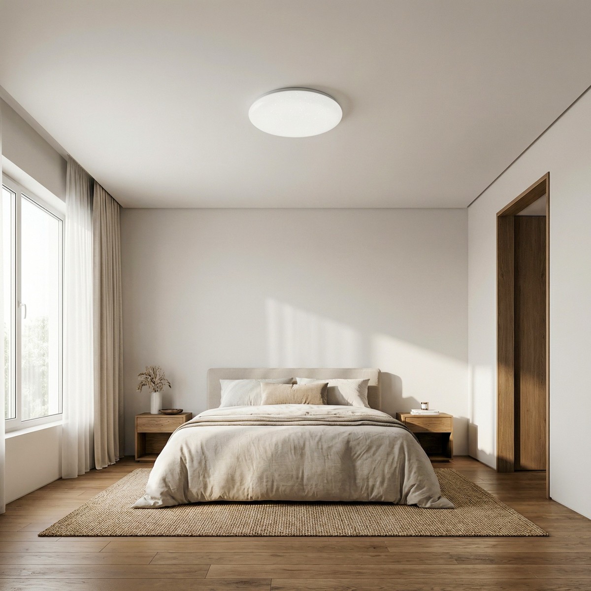 Runde LED-Deckenleuchte mit Sternenhimmel-Effekt |...