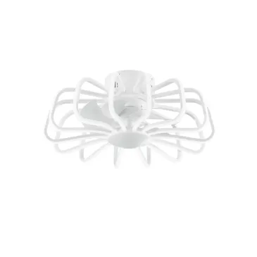 PLAFONIERA LED VENTILATORE GRECALE BIANCO 80W 8470LM CCT DIMM. Wi-Fi 50X20,7CM