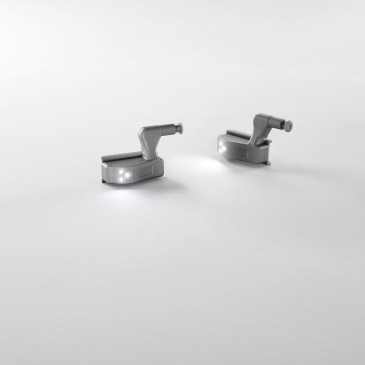 COPRICERNIERA TRIGGER GRIGIO LED 0,2W DC12V 4000K 2X1,54X4,9CM
