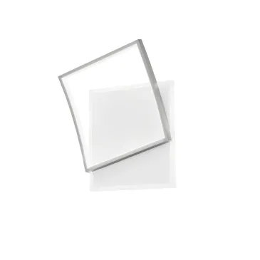 PLAFONIERA LED AYRTON QUADRATA NICKEL 42W 5200LM CCT 37X10X42CM