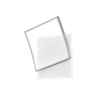 PLAFONIERA LED AYRTON QUADRATA NICKEL 42W 5200LM CCT 37X10X42CM