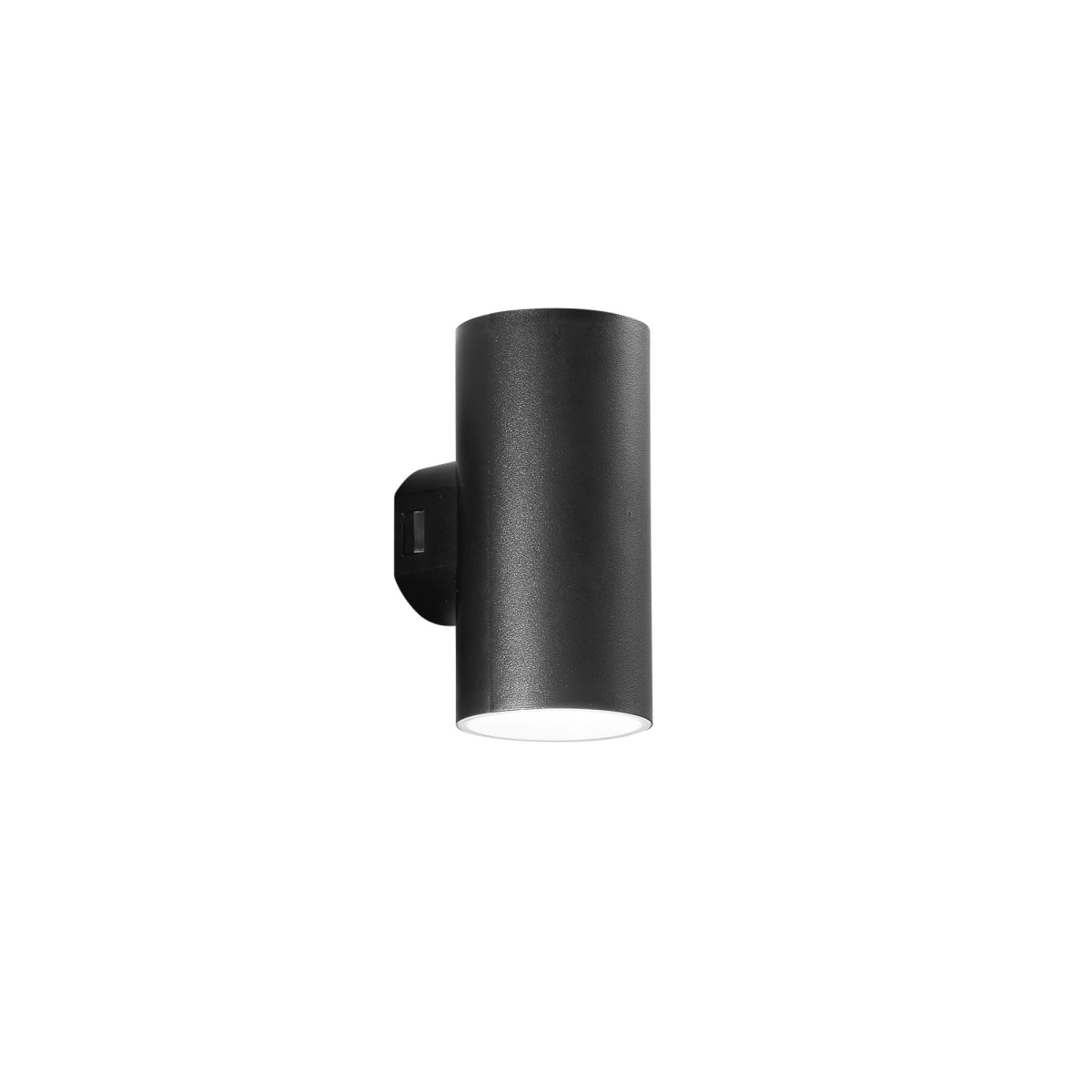 APPLIQUE BIEMISSIONE LED POLO NERA TONDA 2X8W 1960LM CCT...