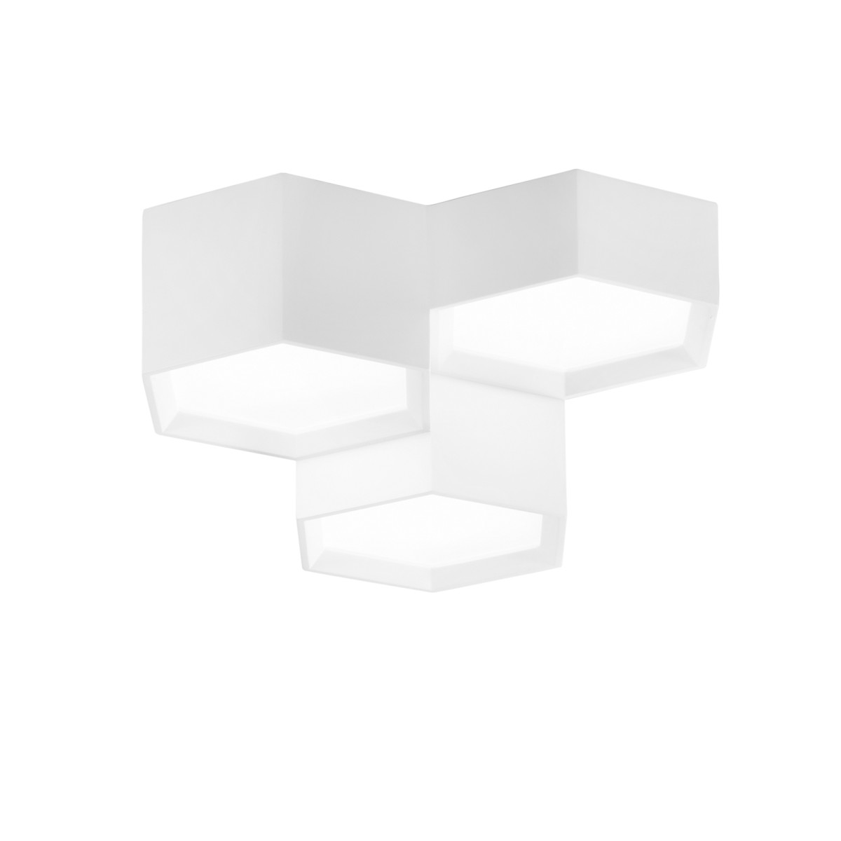 PLAFONIERA LED VORTEX BIANCA 36W 3930LM CCT 35X35X15CM