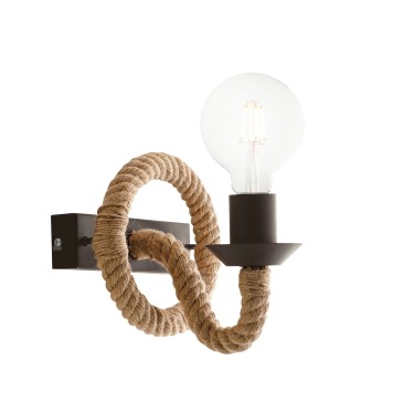 APPLIQUE ROPE CANAPA 1XE27 16,7X8,7X12,9CM