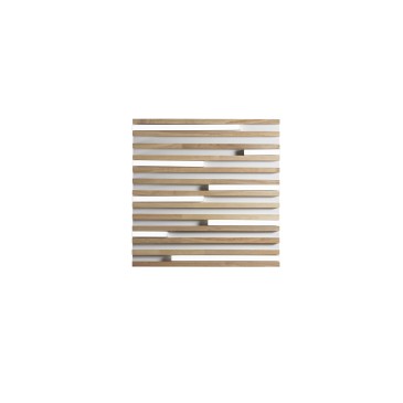 PLAFONIERA LED KUMA BIANCA IN LEGNO 24W CCT 2700/3200/4000K L41X41XH5,2 CM
