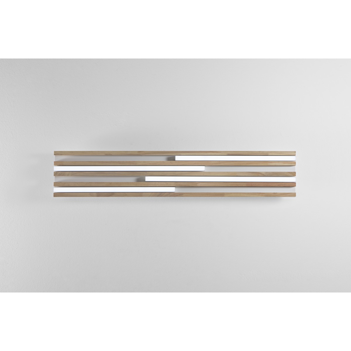 PLAFONIERA LED KUMA BIANCA IN LEGNO 24W CCT...