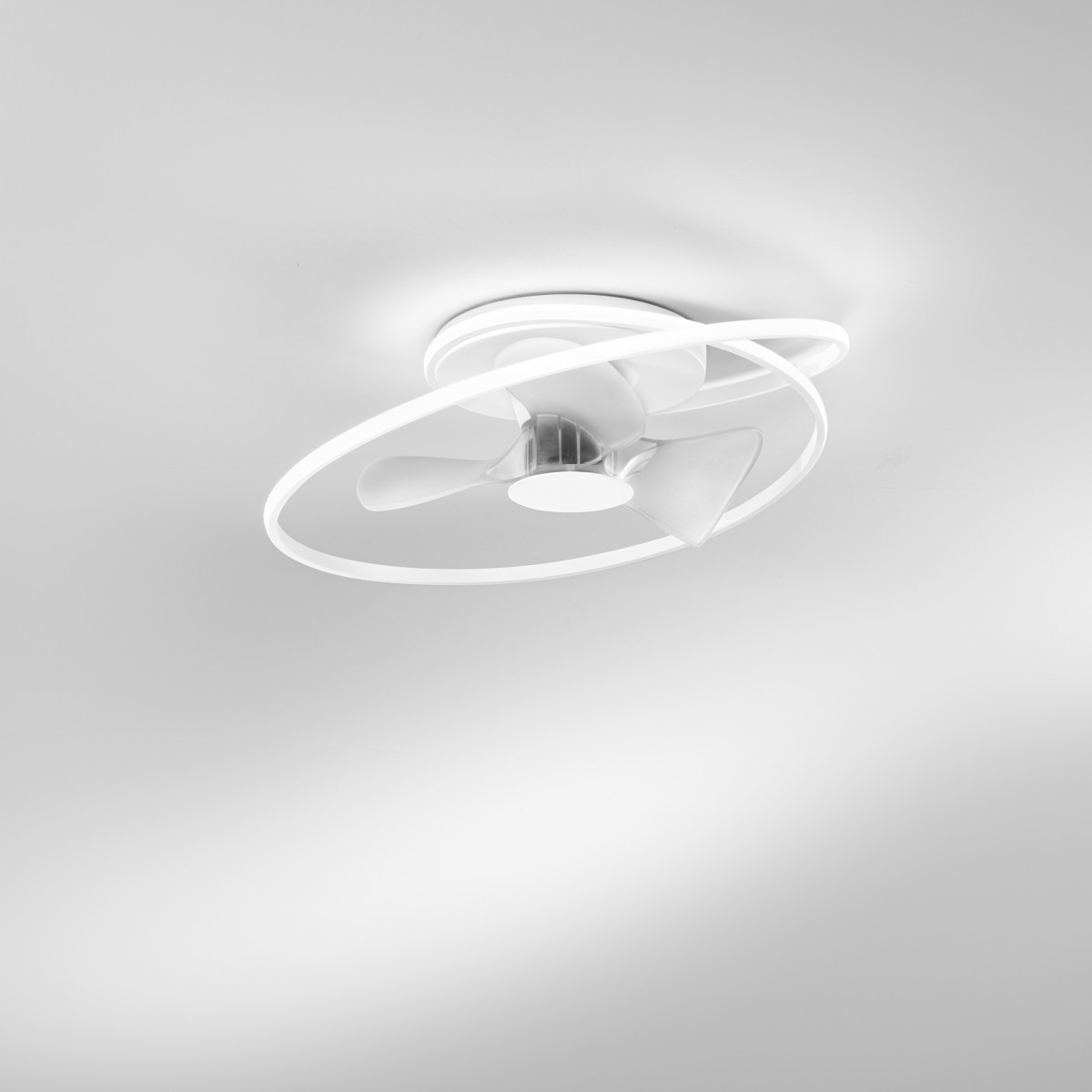 PLAFONIERA LED VENTILATORE STORM BIANCO 60W 7450LM CCT...