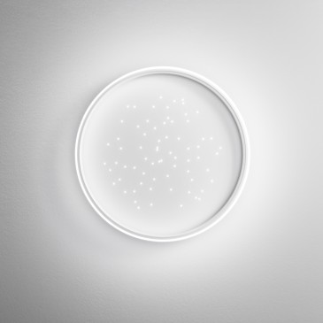 PLAFONIERA LED WISH BIANCA 50W 5500LM CCT+DIMM. CON TELECOMANDO 40X9CM