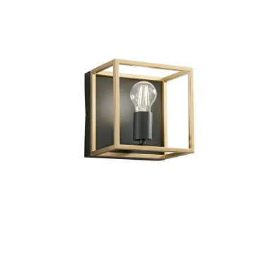 APPLIQUE KIMERA NERA/ORO 1XE27 20X20X22,5CM