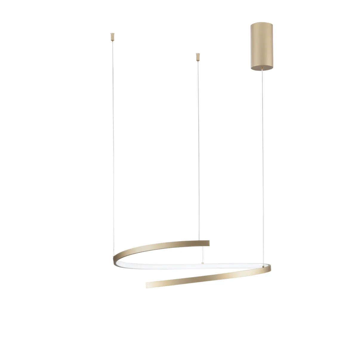 SOSPENSIONE LED MOMA ORO 38W 6090LM CCT 60X12X150CM