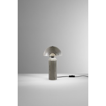 LUME TANZANIA IN CERAMICA NERO 1XE14 MAX 25W MISURA TOTALE D20XH32,1CM