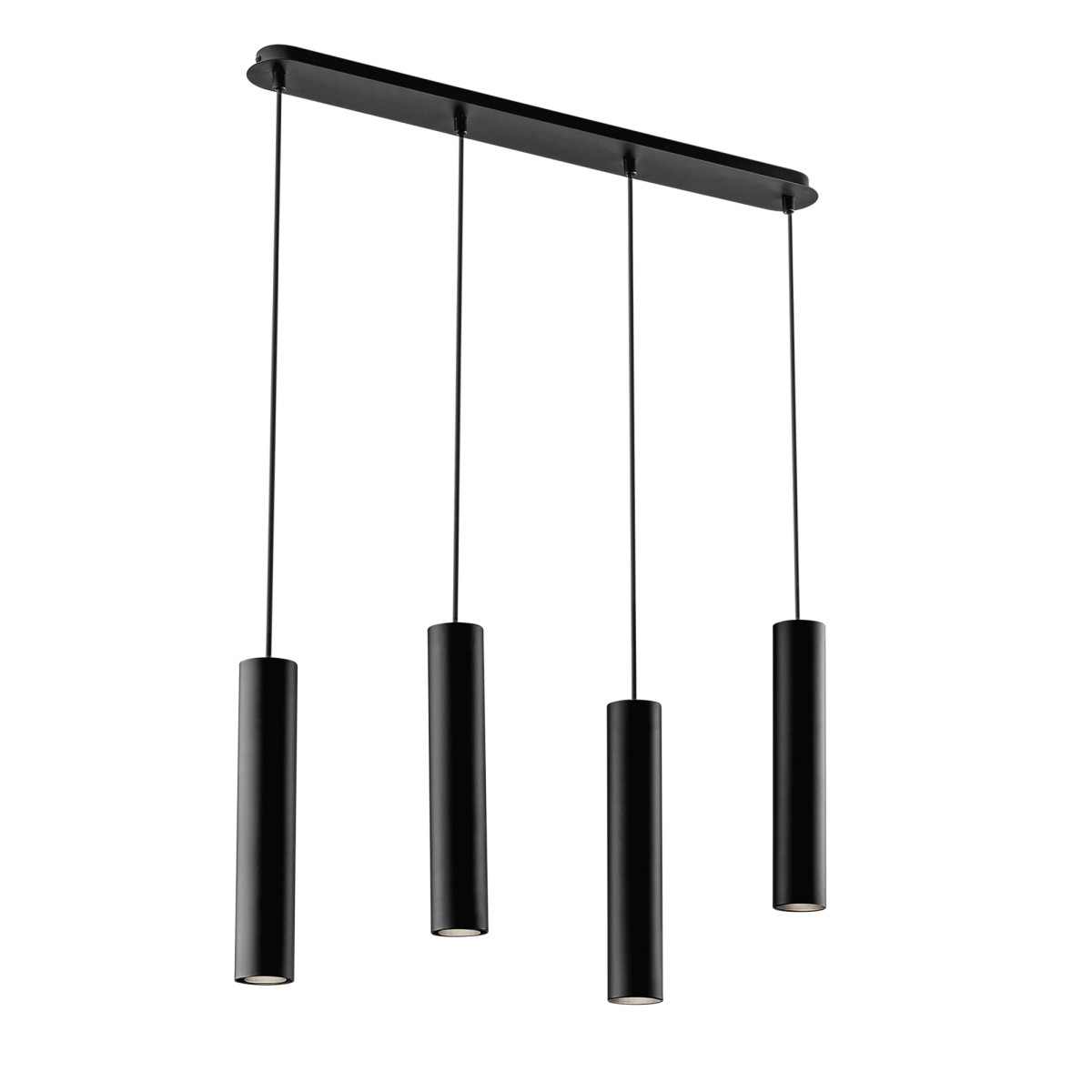 SOSPENSIONE FLUKE TONDA NERA 4XGU10 68X7X200CM