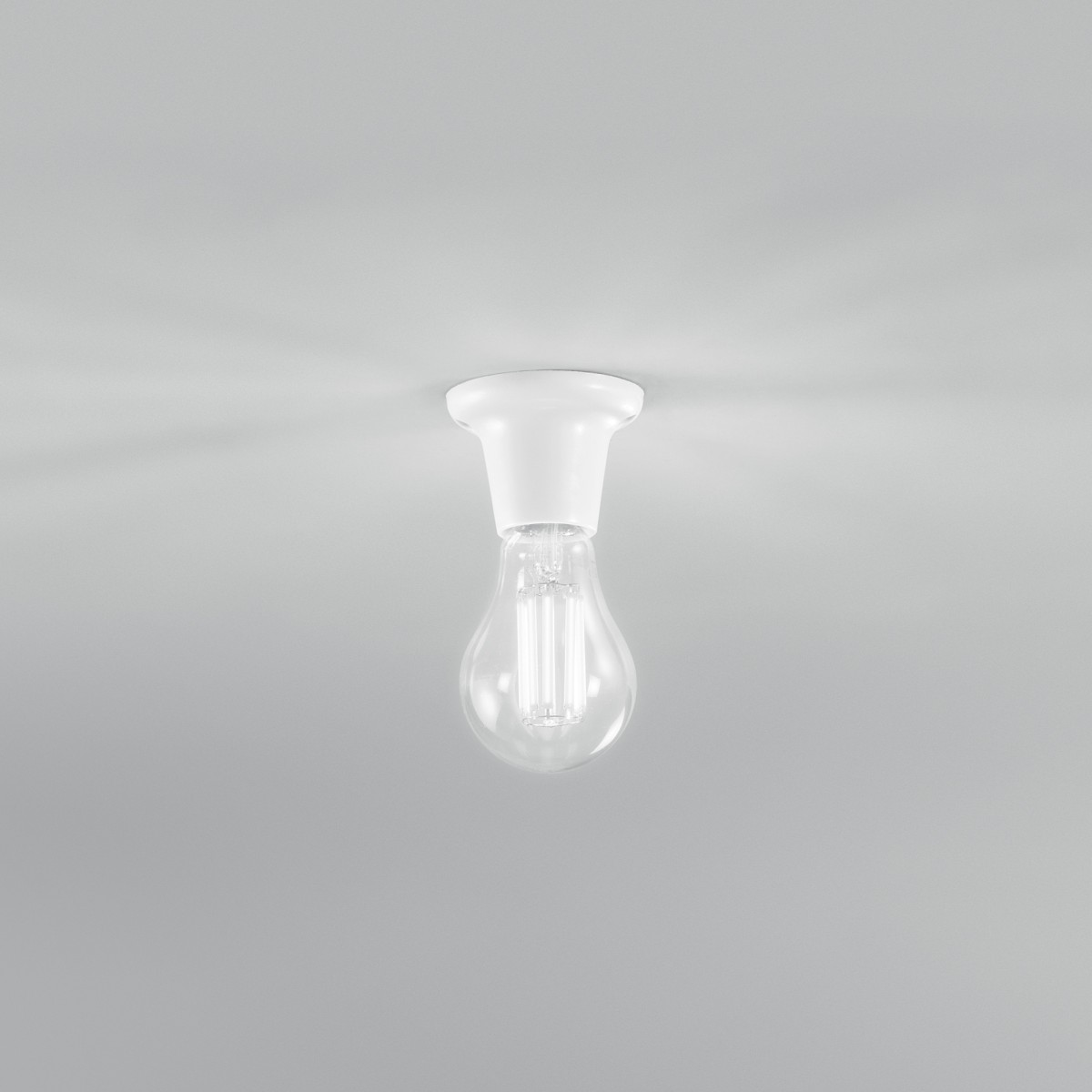 PORTALAMPADE DOUBLEU WS BIANCO 1XE27 7,5X5,7CM