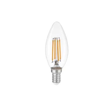 LAMPADINA LED FILAMENTO E14 CANDELA 2.3W 485LM 3000K 35X125MM
